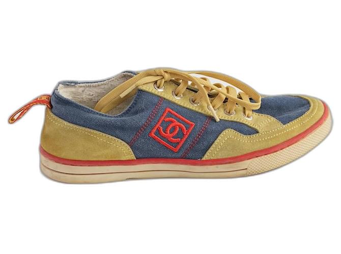 Chanel sneakers Yellow  ref.452569