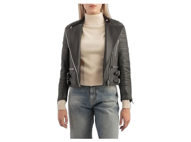 Céline Celine Leather Jacket Black  ref.453490