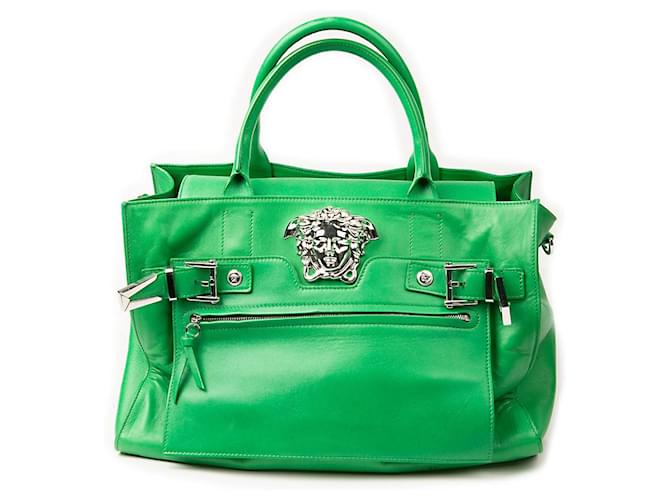 Green Versace Bag Leather  ref.453546