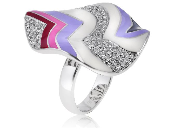 Roberto Coin Vintage Emaille-Ring Mehrfarben