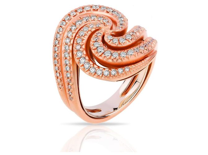 H Stern H. Sterngoldring mit Diamanten
