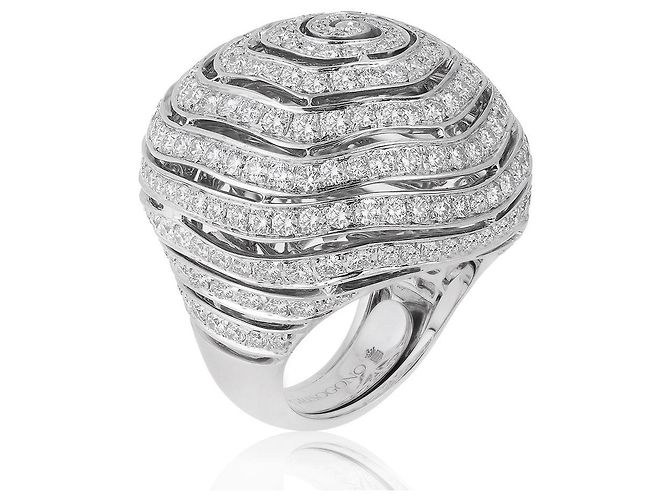 Anillo De GRISOGONO de oro con diamantes