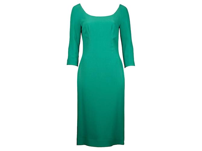 Dolce & Gabbana green dress Viscose  ref.454203