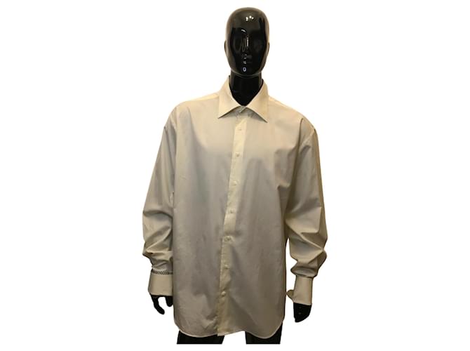 Carven straight cut shirt White Cotton  ref.454324