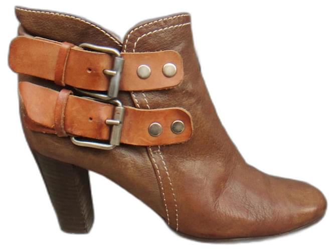 Chloé p boots 36 Light brown Leather  ref.454342