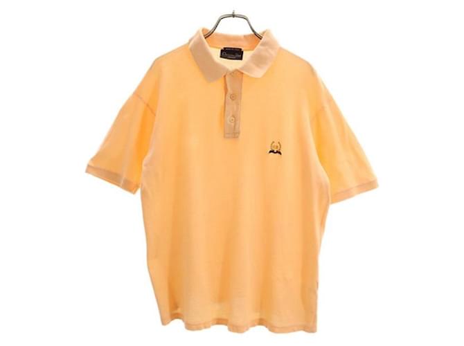 [Usado] Christian Dior Polo de manga corta 48 Naranja Christian Dior Kanoko Bordado de un punto Hombre Algodón  ref.454375