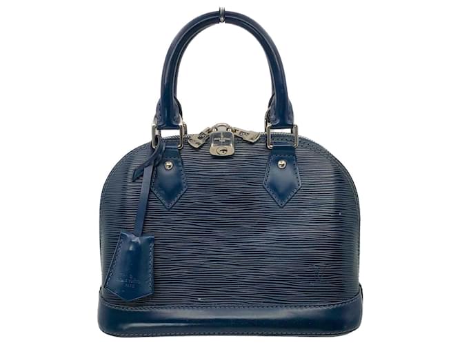 Louis Vuitton Alma BB mini bag in indigo epi leather Blue ref
