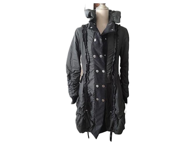 High Coats, Outerwear Dark grey Synthetic  ref.454722