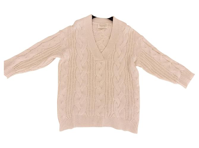 Autre Marque Oversized sweater NOTES DU NORD Cream Wool  ref.454896