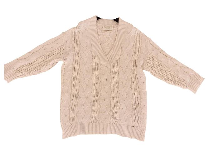 Autre Marque Pull oversize NOTES DU NORD Crème