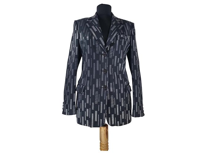 Blazer Versace Jeans Couture Nero Argento