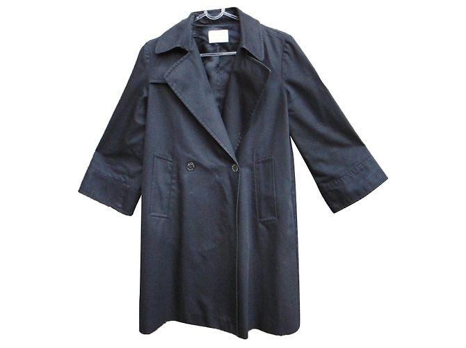 Abrigo ligero Sandro de algodón negro talla 36