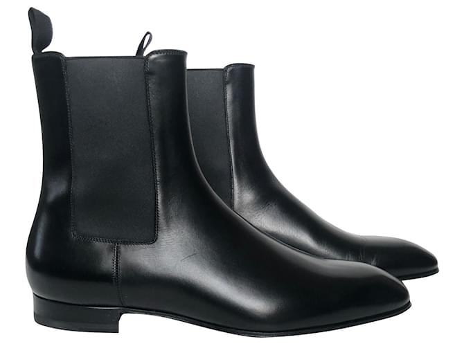 Christian Louboutin Ankle boots Black Leather  ref.455310
