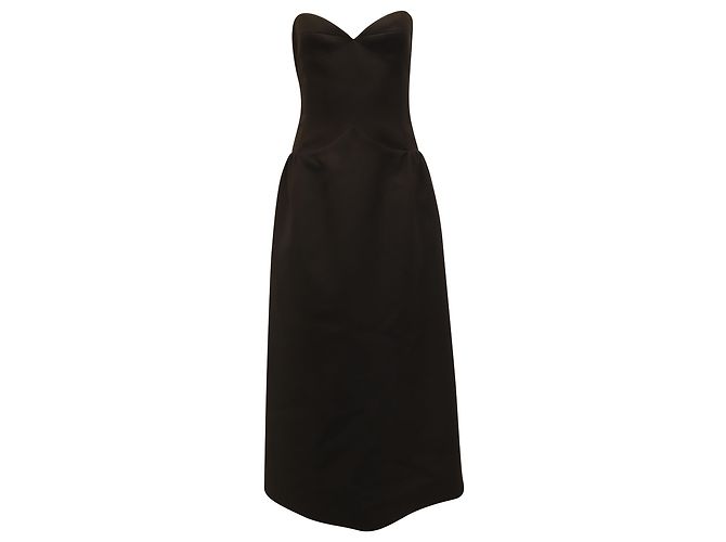 Khaite Prim Kleid aus schwarzer Viskose