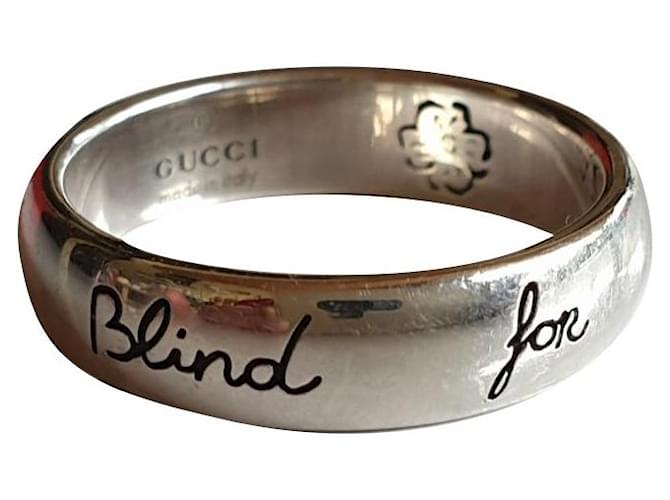 Gucci Blind fir Love argent 925 Argenté  ref.455690
