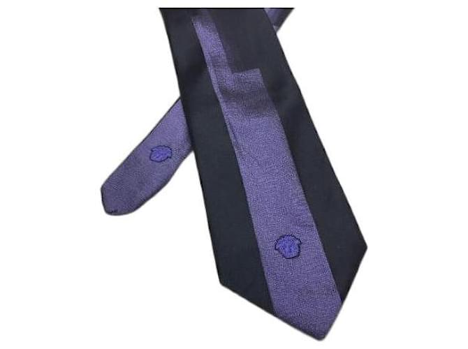 Gianni Versace Corbatas Púrpura Seda  ref.455809