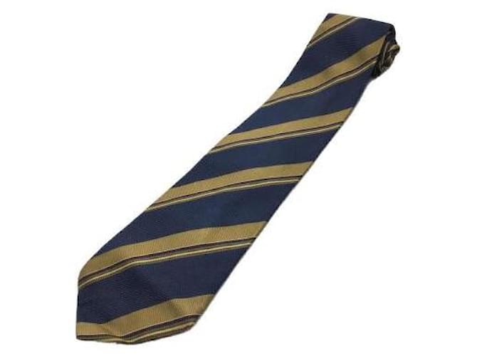 Gianni Versace Krawatten Marineblau Seide  ref.455812