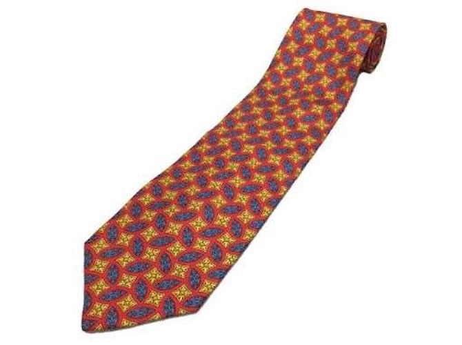Gianni Versace Krawatten Rot Seide  ref.455819