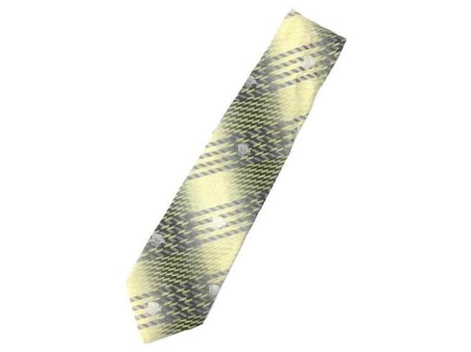 Gianni Versace Krawatten Gelb Seide  ref.455828