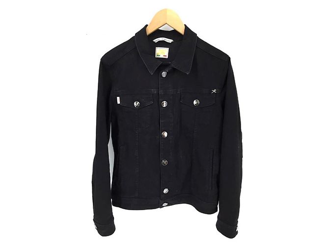 Hermès [Usato] tramarossa Giacca Hermes Stretch Tracker Nera (S) Nero Cotone