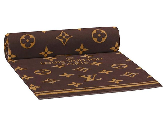 Louis Vuitton Monograma de toalla de playa LV Castaño