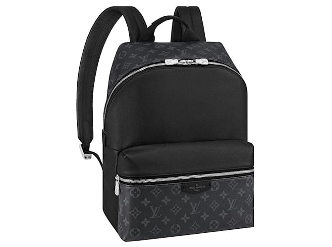 Louis Vuitton LV Discovery backpack Taigarama Black Leather  ref.456079