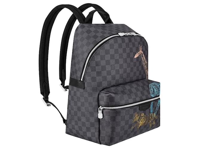 Louis Vuitton LV Discovery backpack damier Grey Leather  ref.456080