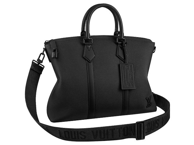 Louis Vuitton LV Lock it Tragetaschen-Aerogramm Schwarz
