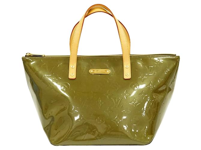 Louis Vuitton Bellevue PM Verde Couro envernizado  ref.456117