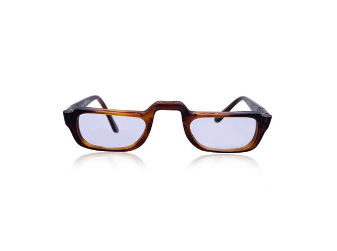 Persol Vintage Meflecto Ratti Brown Rectangle Acetate Frame 46-72