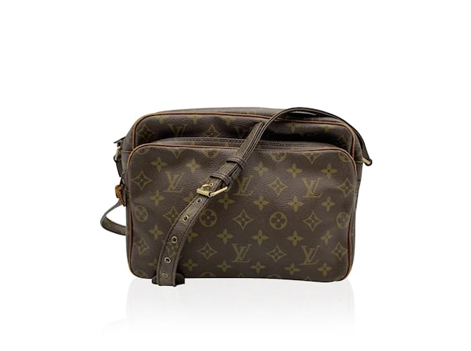 forhøjet lade trekant Louis Vuitton Vintage Monogram Canvas Reporter Messenger Bag Brown Cloth  ref.456624 - Joli Closet