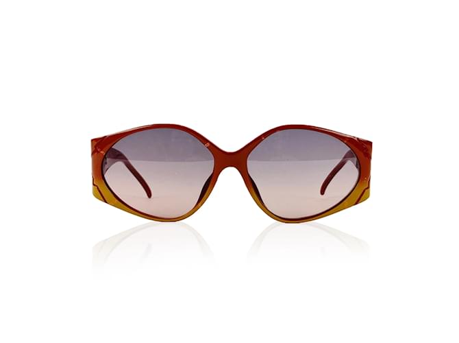 Christian Dior gafas de sol vintage 2348 10 Rojo marrón 60-15 130 MM Roja Acetato  ref.456830