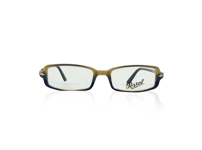 Persol Vintage Minze Unisex 2685-V Zweifarbige Brille 49/17 135 MM Braun Acetat  ref.456849