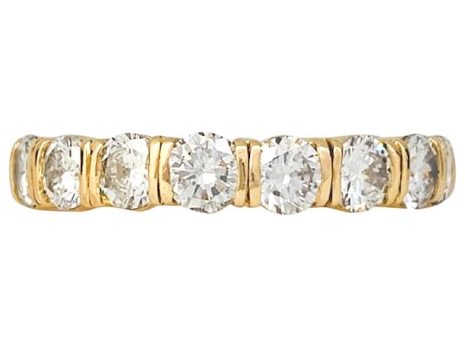 inconnue Yellow gold wedding ring, diamants.  ref.457161