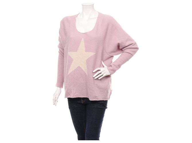 Autre Marque Hunky Dory Pullover Lila Wolle und Angora M