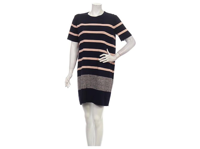 Abito a righe Whistles Blu Navy Rosa
