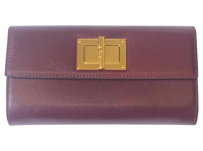 Tom Ford Natalia wallet red leather