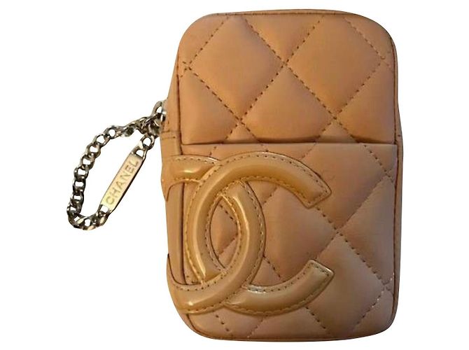 Trendy CC Chanel Case / Pouch / Mini Belt bag Beige Orange