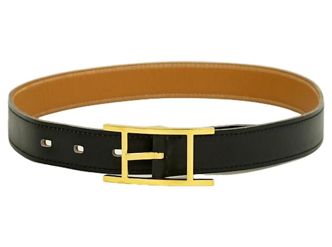 Hermès Hermes Belt Black Leather  ref.457865