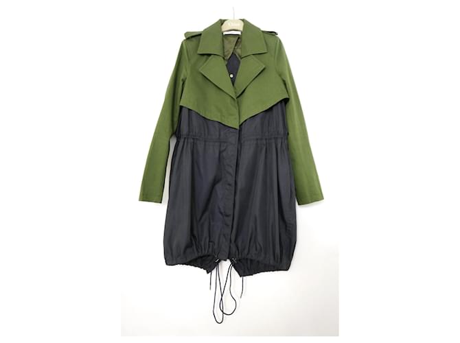 Givenchy Trench Anorak Coat Navy blue Cotton  ref.457986