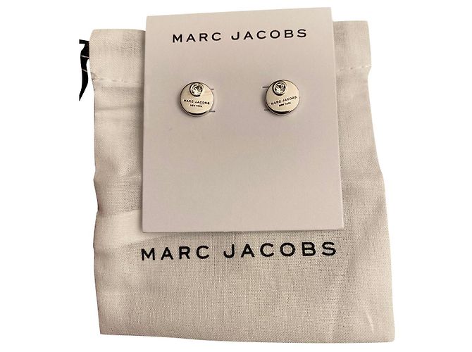 Orecchini Marc Jacobs in acciaio argento Silver hardware 
