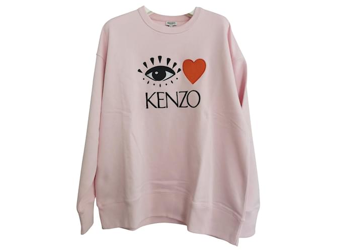 Kenzo Tricots Coton Noir Rose Rouge  ref.458262