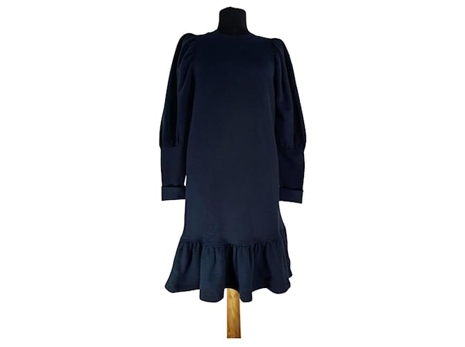 Ulla Johnson Robes Coton Bleu Bleu Marine  ref.458271
