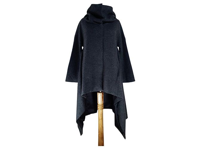 Autre Marque Demoo Parkchoonmoo Mantel Grau Wolle