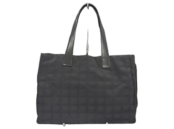 [Used] CHANEL New Travel Line Tote Bag Men's Bag Nylon Bag Business Bag Black  ref.458457