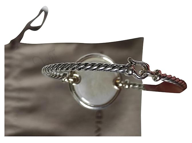 David Yurman Bracelets Silver hardware Silver Diamond  ref.458516