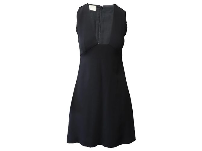 Stella Mc Cartney Mini abito Stella McCartney in viscosa nera con scollo profondo Nero