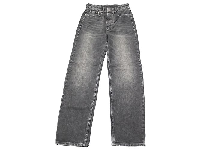 Autre Marque Vaqueros Brooklyn Diablo de denim de algodón negro Gris