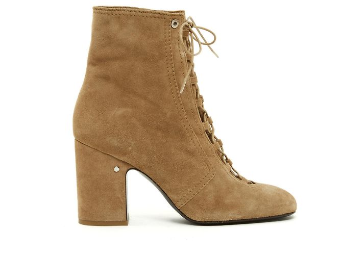 Laurence Dacade Schnürstiefeletten Beige Wildleder 38.5