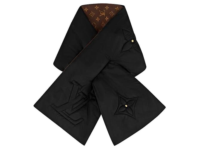 Louis Vuitton Bufanda de almohada LV Negro  ref.458894